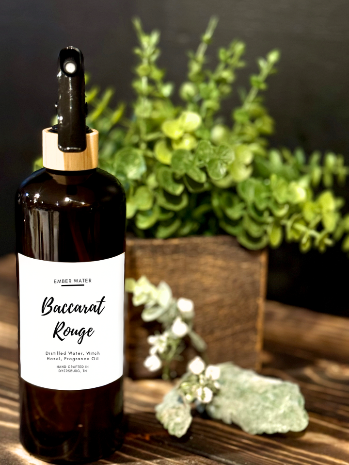 Ember Water - Baccarat Rouge (Dupe) Room + Linen Spray: Brown