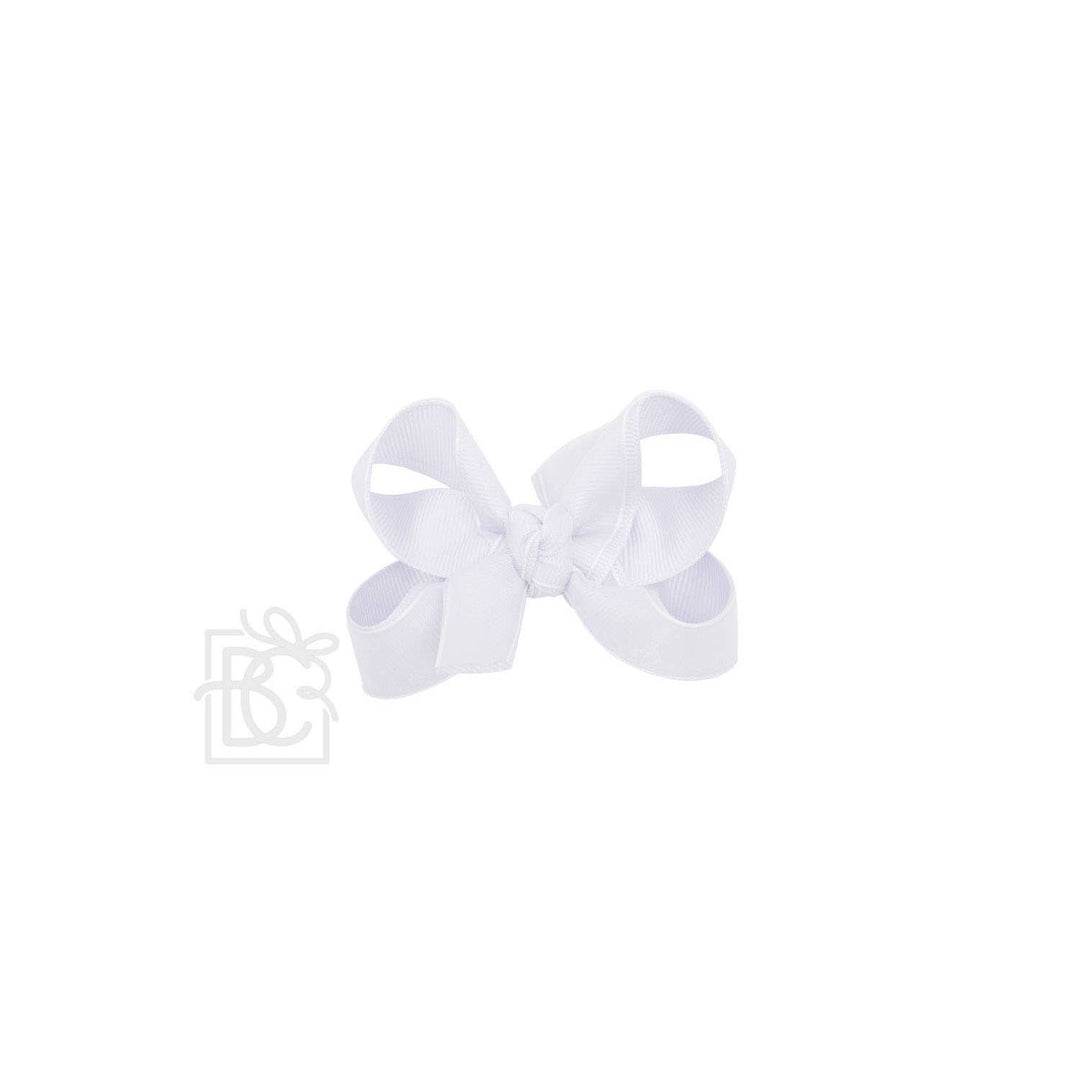 Beyond Creations, LLC - LAYERED ORGANZA/GROSGRAIN BOW ON CLIP: 5.5" Huge - 2.25" Ribbons on Alligator Clip / L PINK/ L PINK