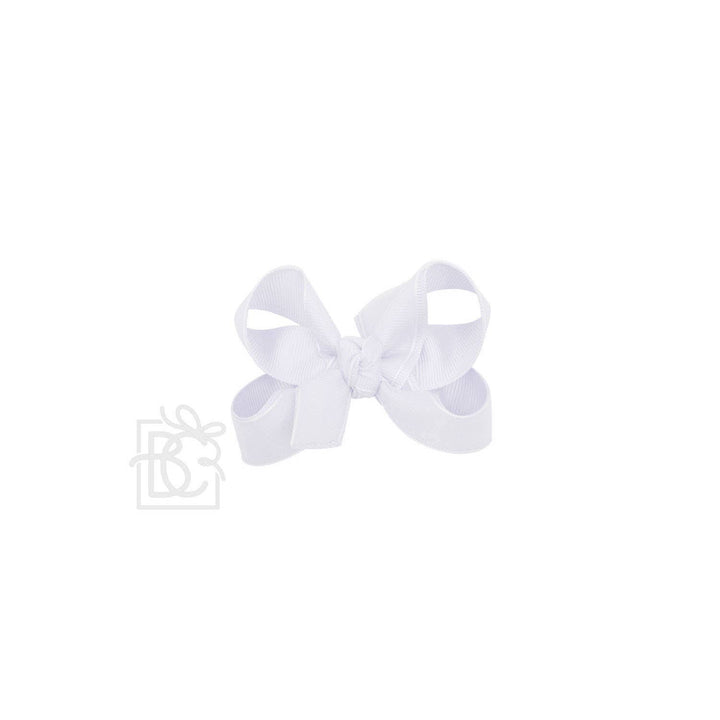 Beyond Creations, LLC - LAYERED ORGANZA/GROSGRAIN BOW ON CLIP: 5.5" Huge - 2.25" Ribbons on Alligator Clip / L PINK/ L PINK