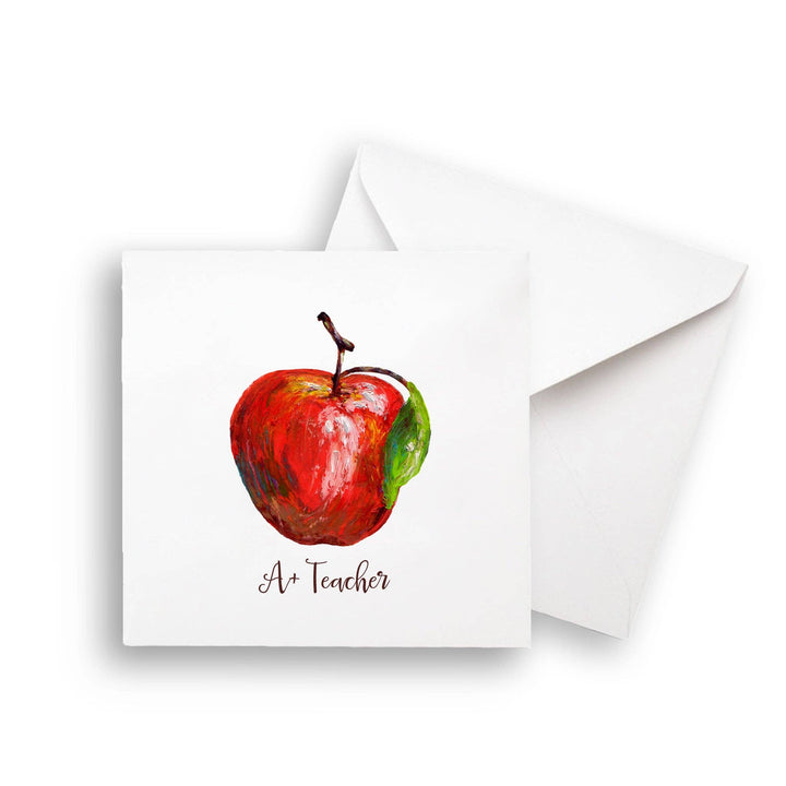 French Graffiti - Apple with A+ Teacher: Dishtowel