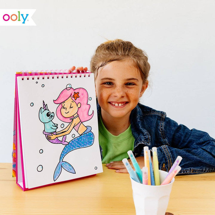 OOLY - Sketch & Show Standing Sketchbook - Cute Doodle World