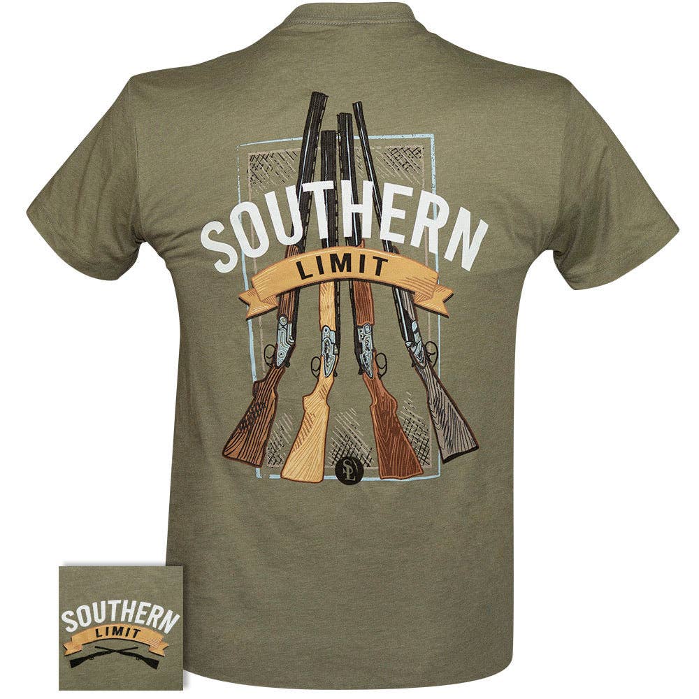 Girlie Girl Originals - SL-84 Southern Limit Southern Guns - Light Olive: Light Olive / Adult Small