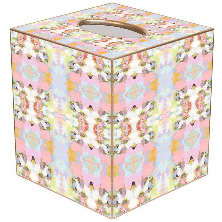 Marye-Kelley - Brooks Avenue Pink by Laura Park Tissue Box Cover: Paper Mache