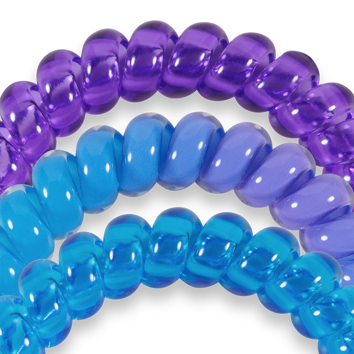 TELETIES - Spiral Hair Coils | Large | Miami Vice