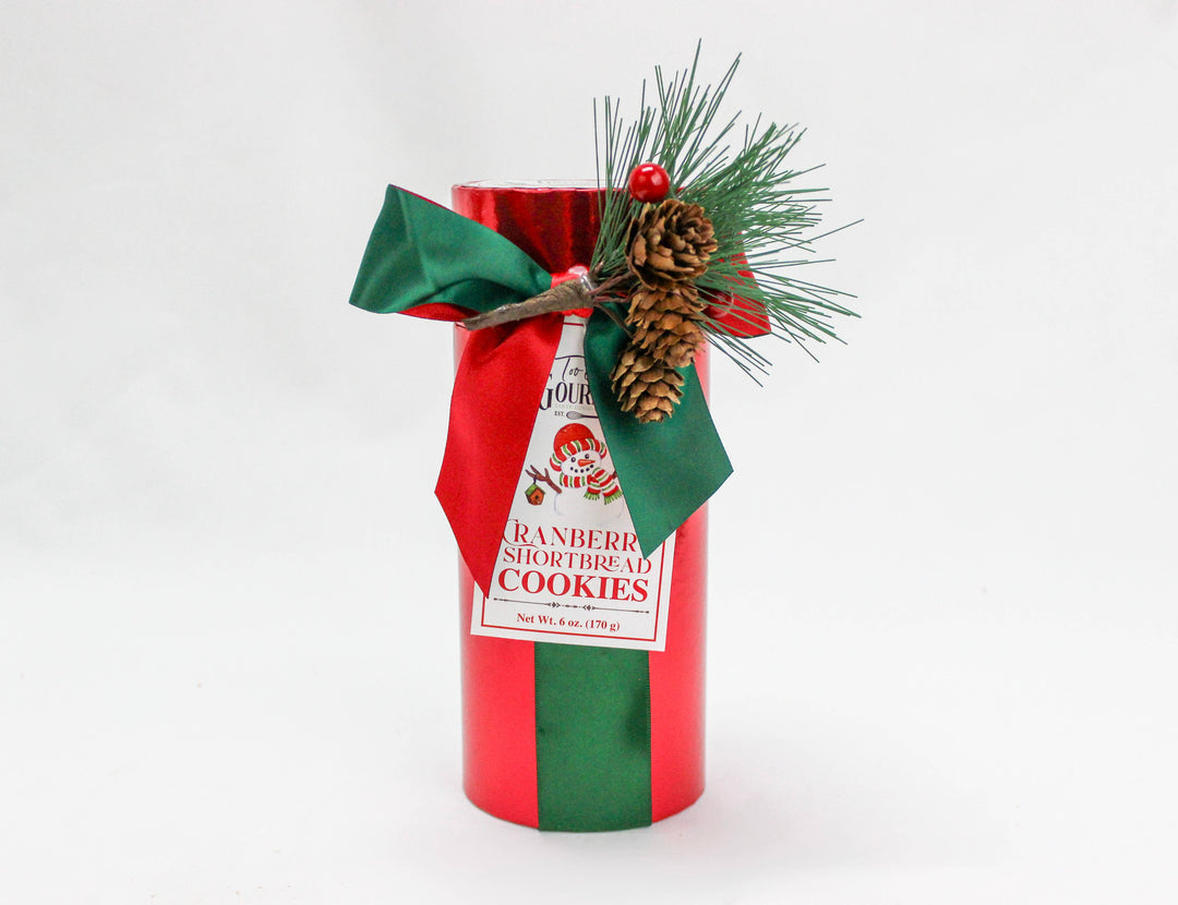 Too Good Gourmet - Christmas White Chocolate & Cranberry Shortbread Cookies: Cranberry Shortbread