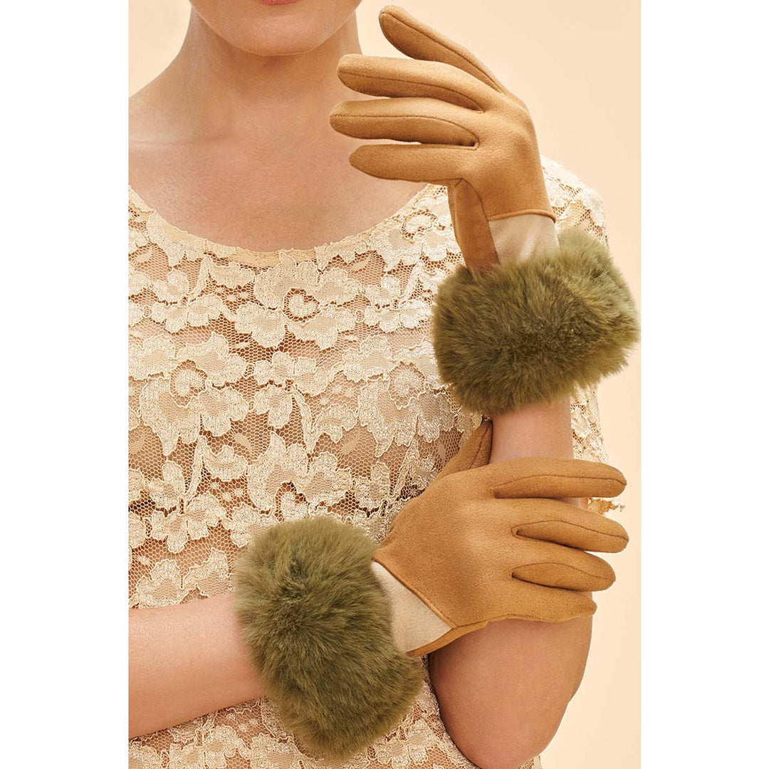 Bettina Faux Suede Gloves