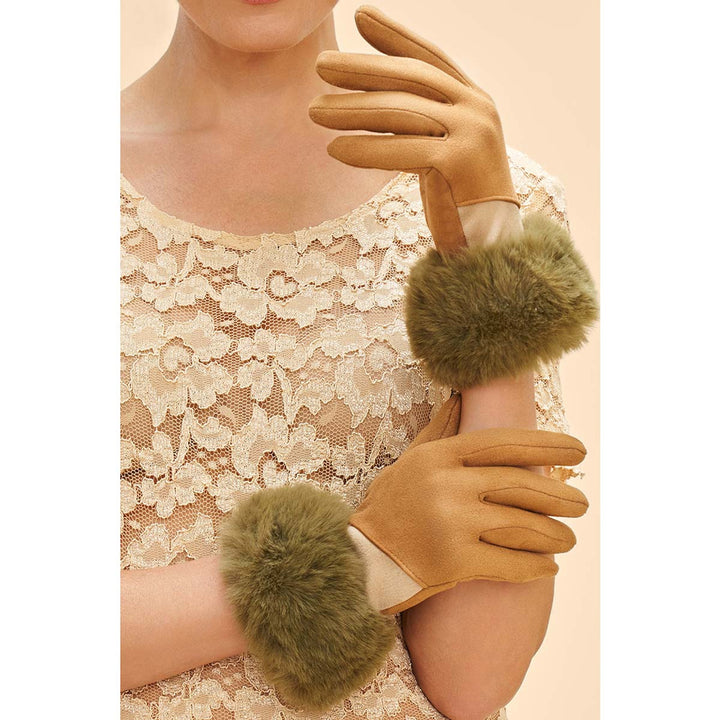 Bettina Faux Suede Gloves