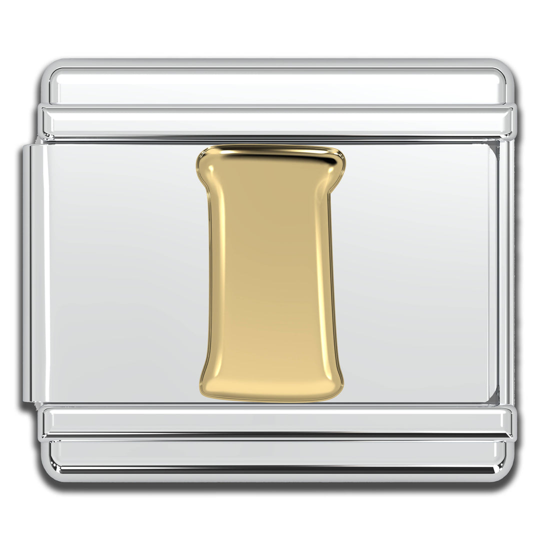 Natalia - Italian Charm Letters A-Z - 9mm Gold Bracelet Charms: Q