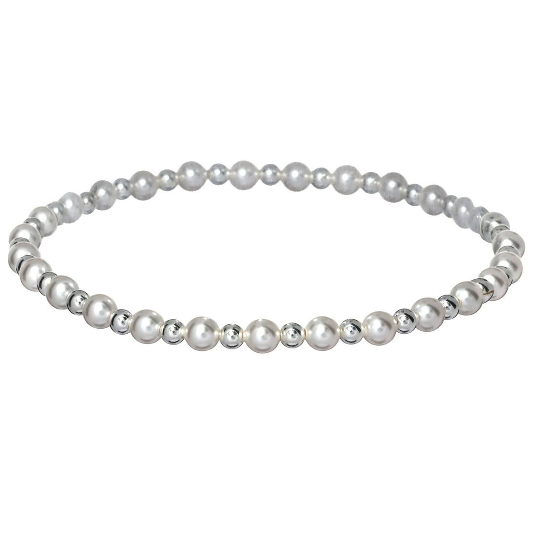 "MAY" Anti-Tarnish Stretchy Bead Bracelet: Gold Filled / Stretchy 6.5"