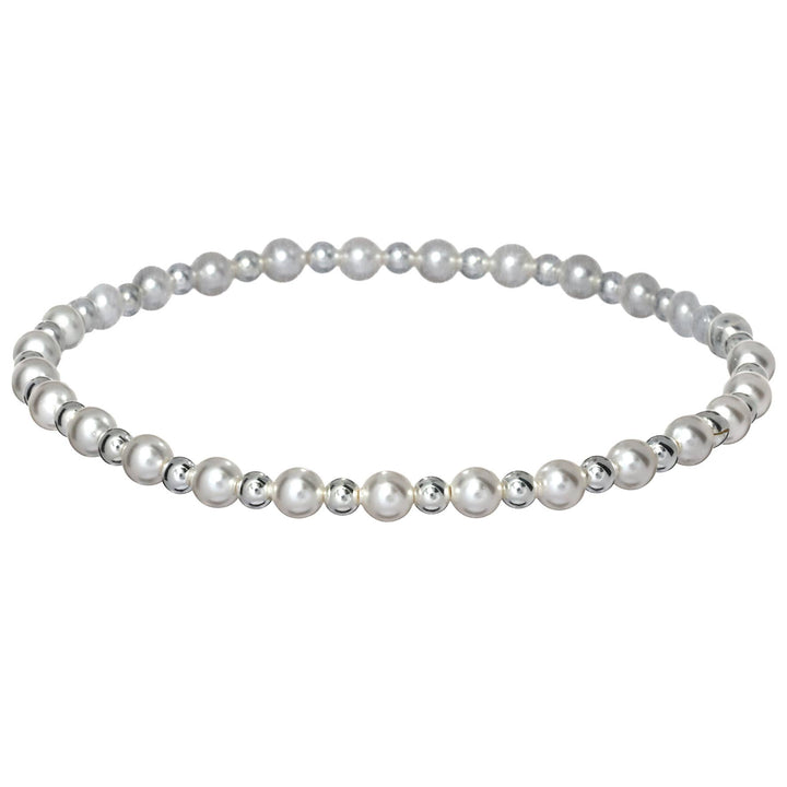 "MAY" Anti-Tarnish Stretchy Bead Bracelet: Gold Filled / Stretchy 6.5"