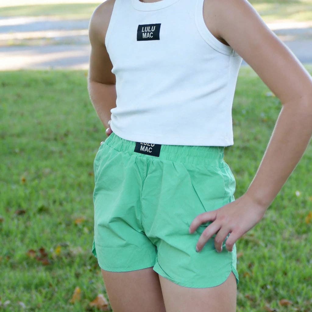 Girlie Girl Originals - LM-KSH-1000-SHORT MINT KIDS SHORTS: MINT / Youth Medium