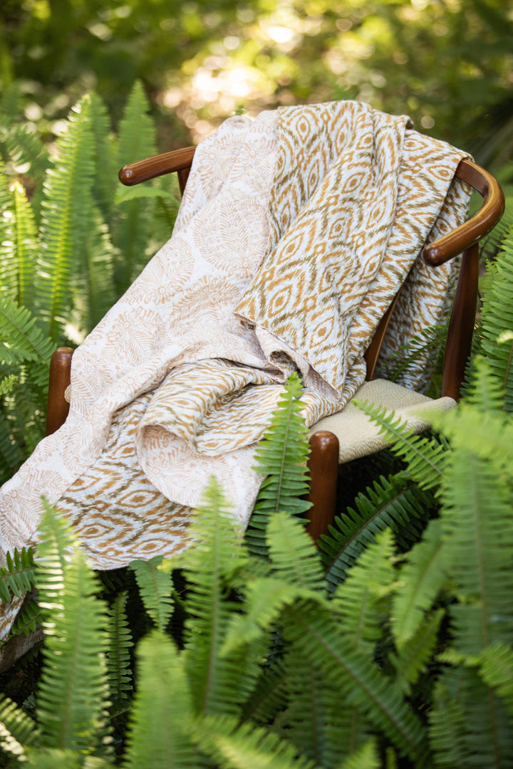 BECASA - Cottage Quilt: Pinken Floral