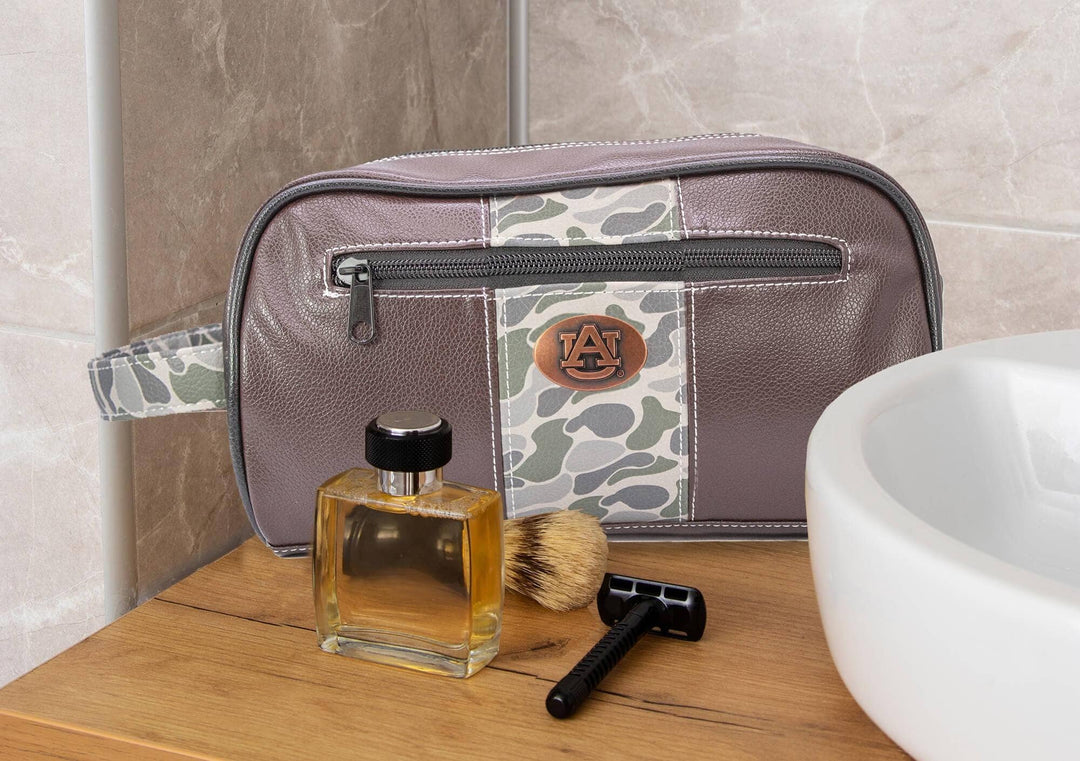 Zep-Pro - Auburn Tigers Men's Camo Dopp Kit.: Brown/Tan