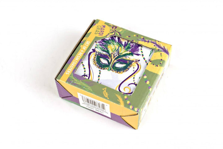 THE PARISH LINE - Coaster Set - Mardi Gras Mask