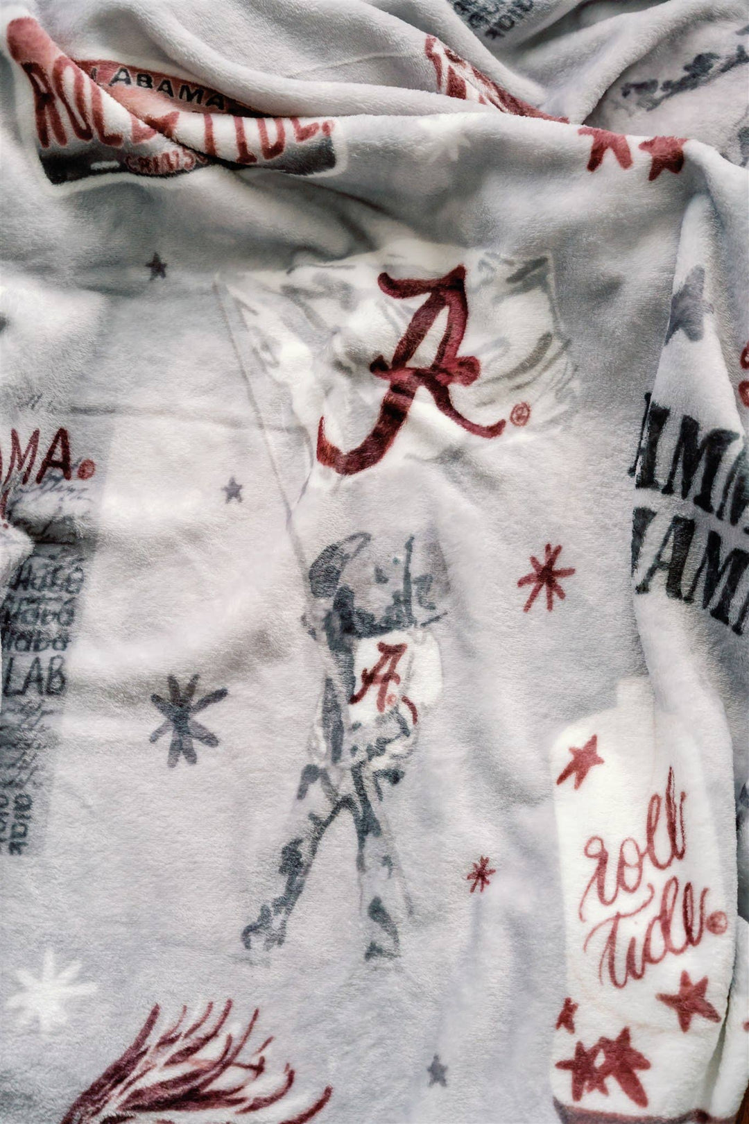 Gracefully Made Art - University of Alabama Flannel Fleece Blanket