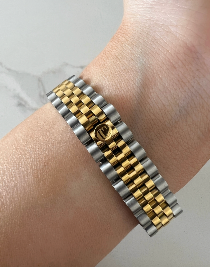 C&C LUXURY CO. - 31MM CLASSIC WATCH: GOLD & BROWN