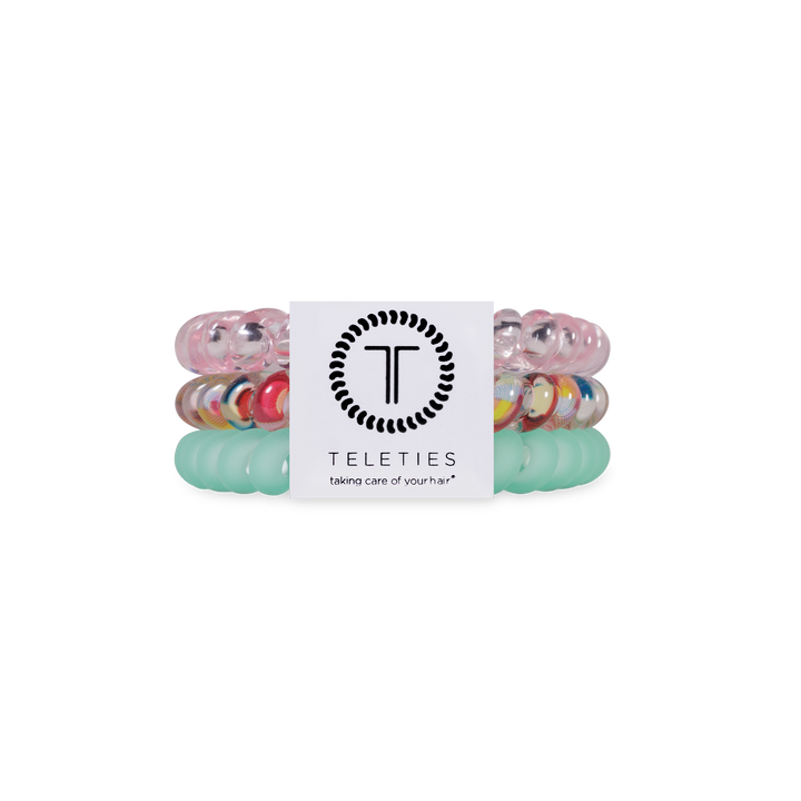 TELETIES - Spiral Hair Coils | Small | Spring Splash
