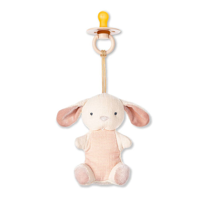 Itzy Ritzy - *NEW OPTIONS* Bitzy Pal Natural Rubber Pacifier & Plush: Goose
