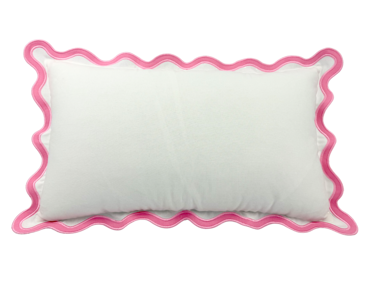 The Classic Baby - Scallop Wave Pillow Cover Sham for Monograms & Embroidery: Sage