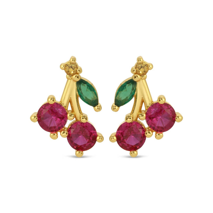 Splendid Iris - Cherry Studs on Velvet Gift Tag