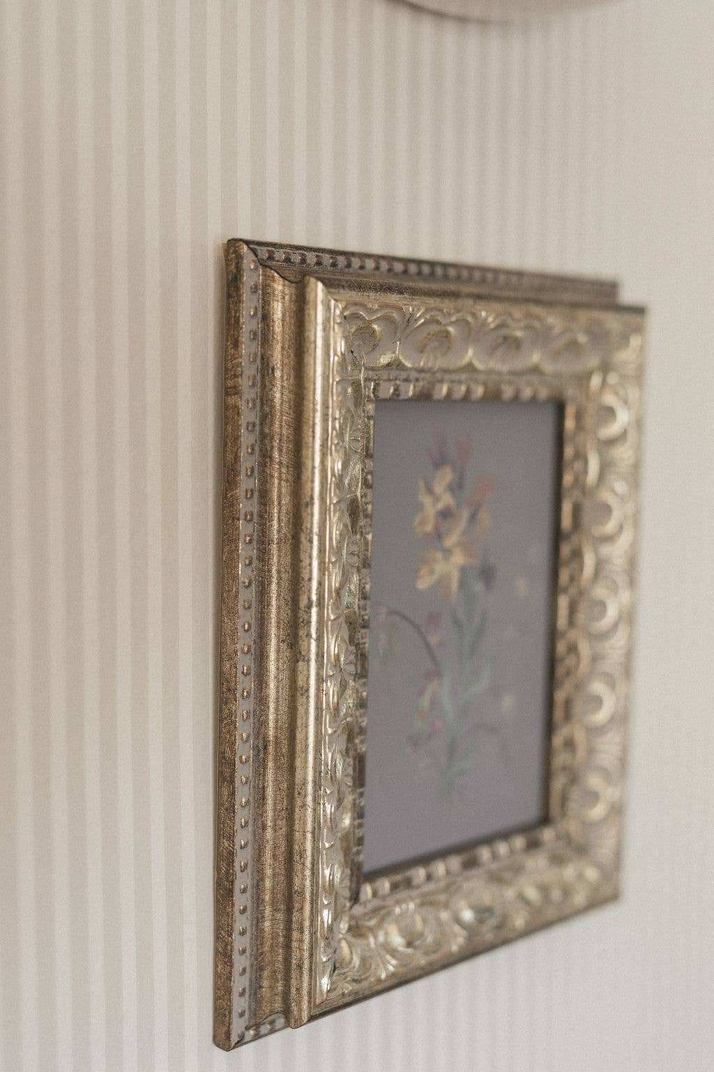 Petal Lane Home - French Wildflowers Framed Antique Art: 5x7