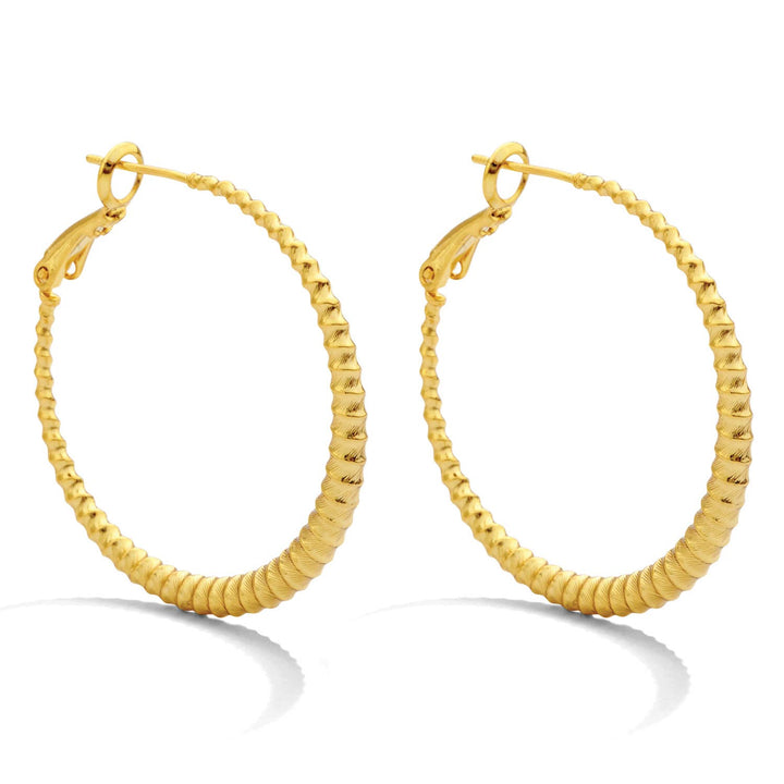 Splendid Iris - On-Trend Lever Back Hoops: Gold
