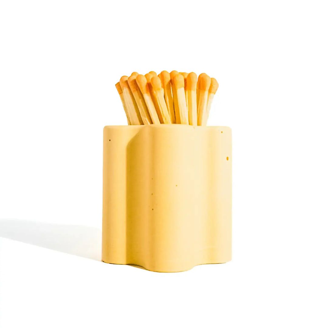 Enlighten the Occasion - Pastel Flower Vessel with Colorful Matchsticks: Purple