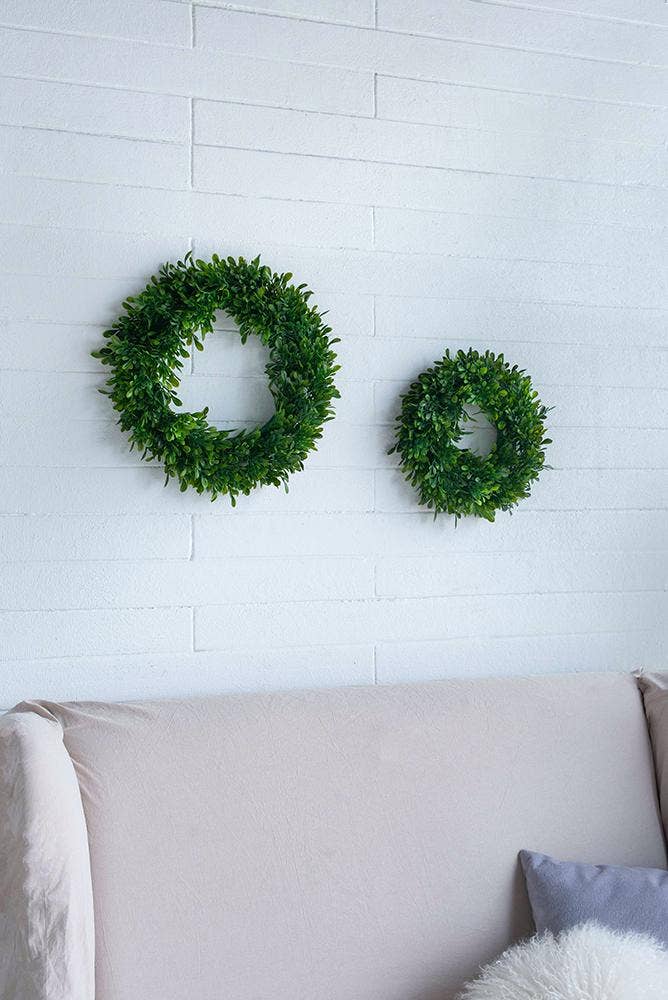 A&B Home Group Inc. - S/2 Greenery Wreath 4S/CTN L:16x2.5x16" S:12x2x12"