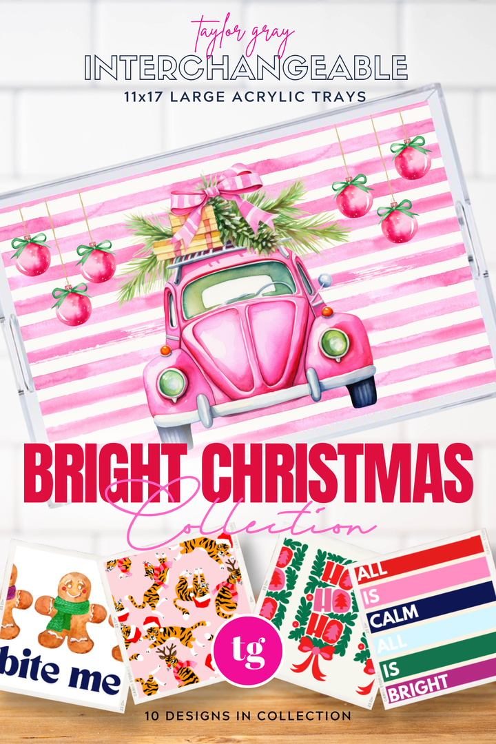 TAYLOR GRAY - 11x17 BRIGHT CHRISTMAS insert set of 10