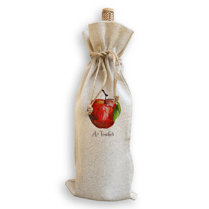 French Graffiti - Apple with A+ Teacher: Dishtowel