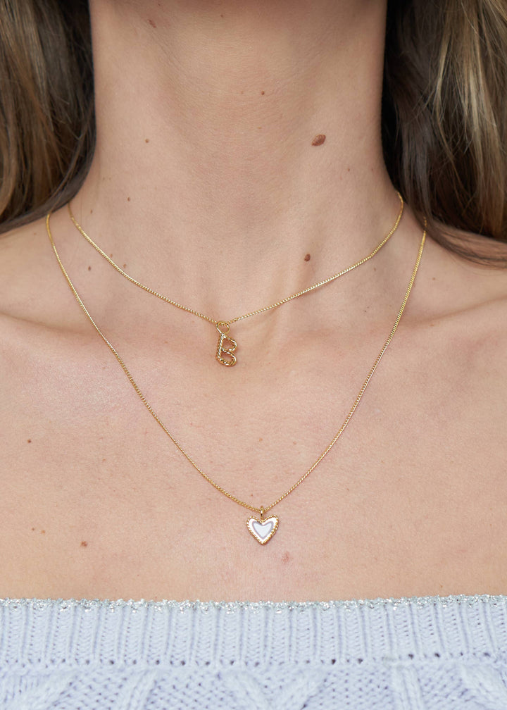 Aspen Initial Mini Necklace: Holiday Favorite!: K / 14"+3"