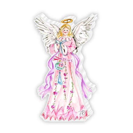 Love Pink Angel Small Acrylic Art