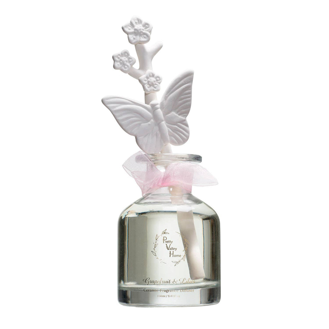 Pretty Valley Home - Butterfly Flying Ceramic Diffuser - Home Decor & Gifts: DF-PYH-1213