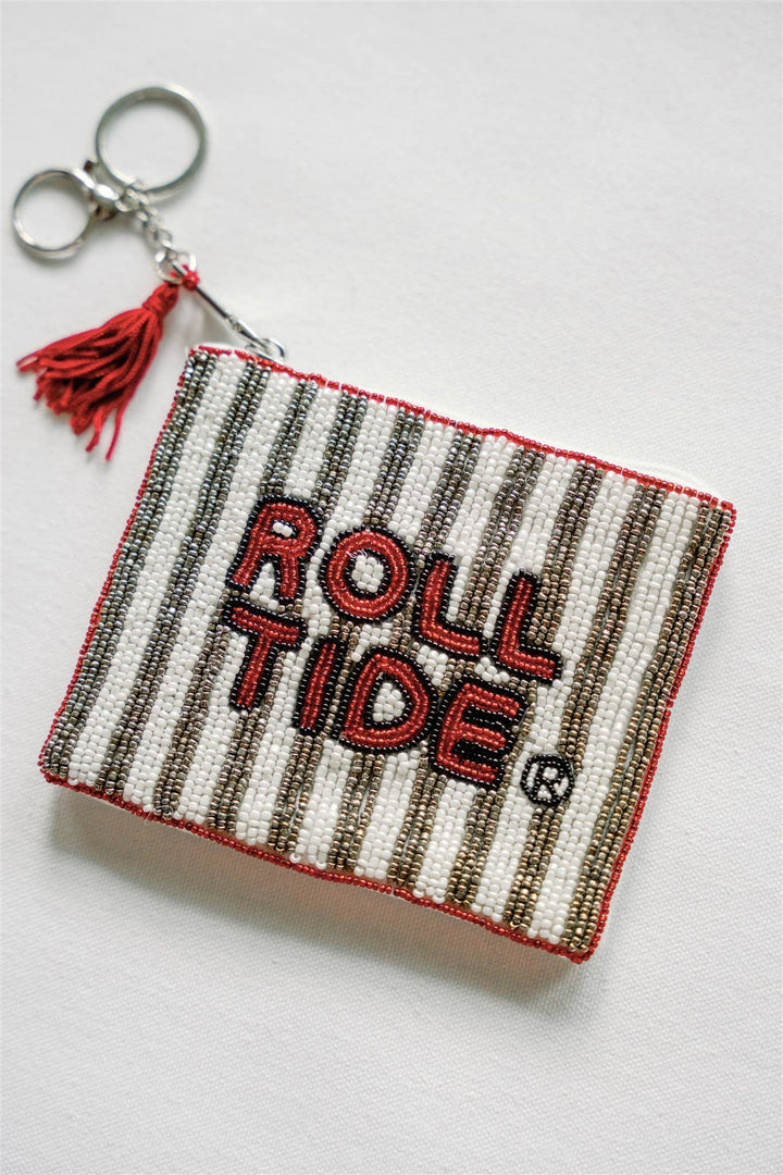 Gracefully Made Art - University of Alabama Beaded Coin Purse