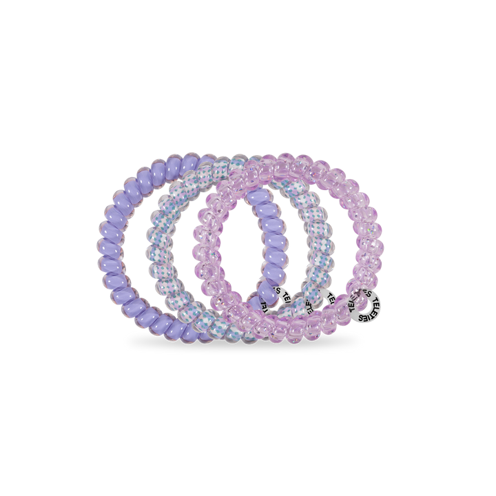 TELETIES - Spiral Hair Coils | Small | Lavender Mist