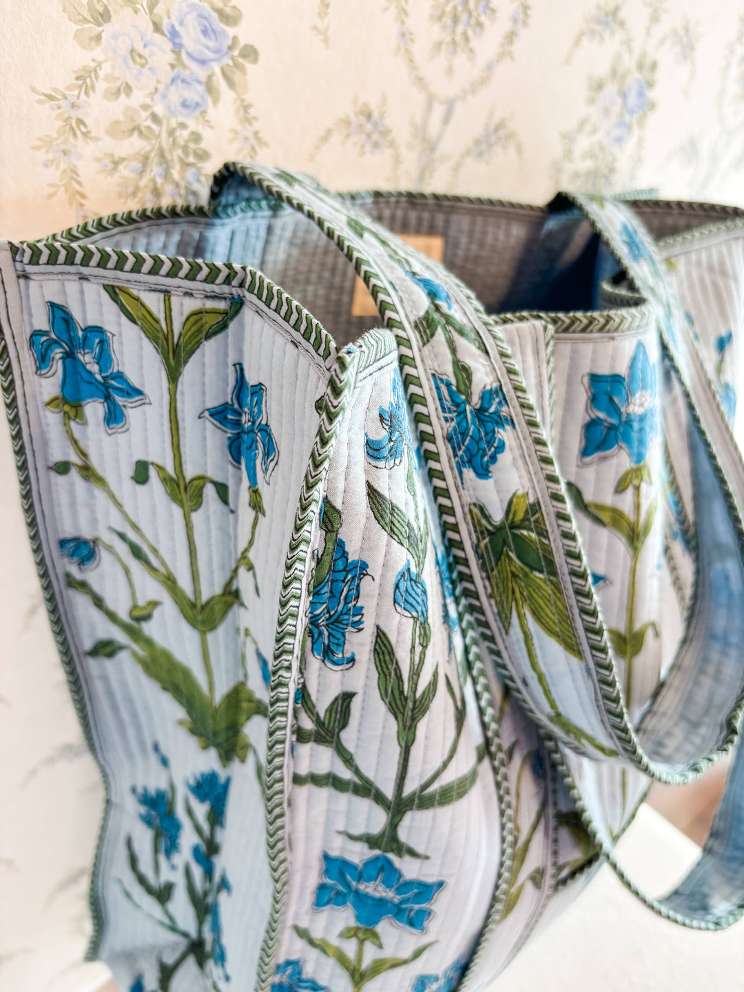 Heart of Grace - Iris Luxe | Quilted Large Tote Bag