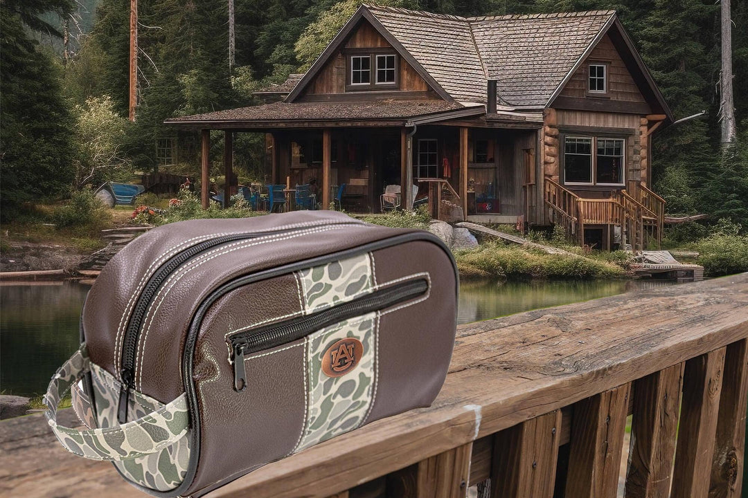 Zep-Pro - Auburn Tigers Men's Camo Dopp Kit.: Brown/Tan