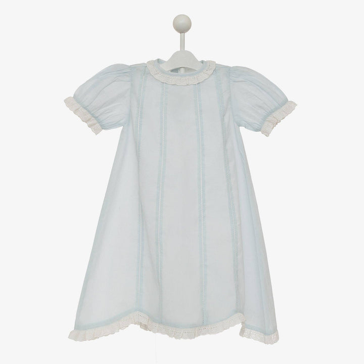 Lenora - BABY SPENCER  DAYGOWN -: Blue / 0/3M