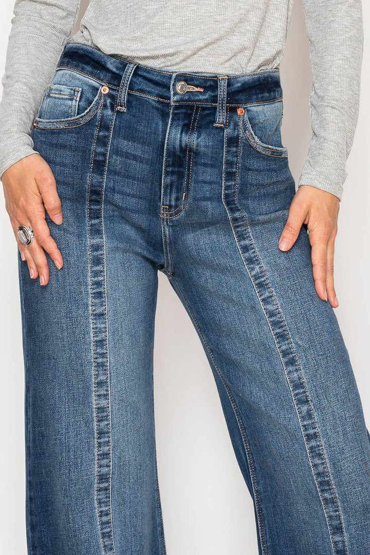 ARTEMIS VINTAGE - ECO FABRIC HIGH RISE RELAXED FLARE JEANS: 7(27)