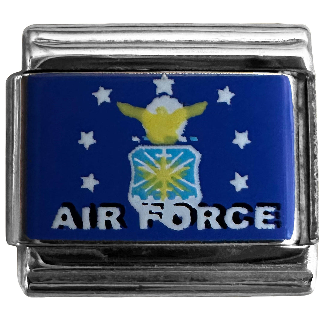 Natalia - Italian Bracelet Charm  - US AIR FORCE 9mm Links