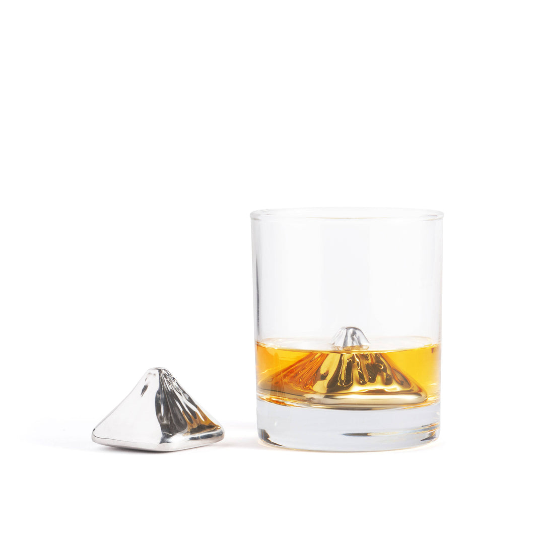 Fox Run Brands - Outset Stainless Steel Mountain Top Whiskey Stones, Set of 2