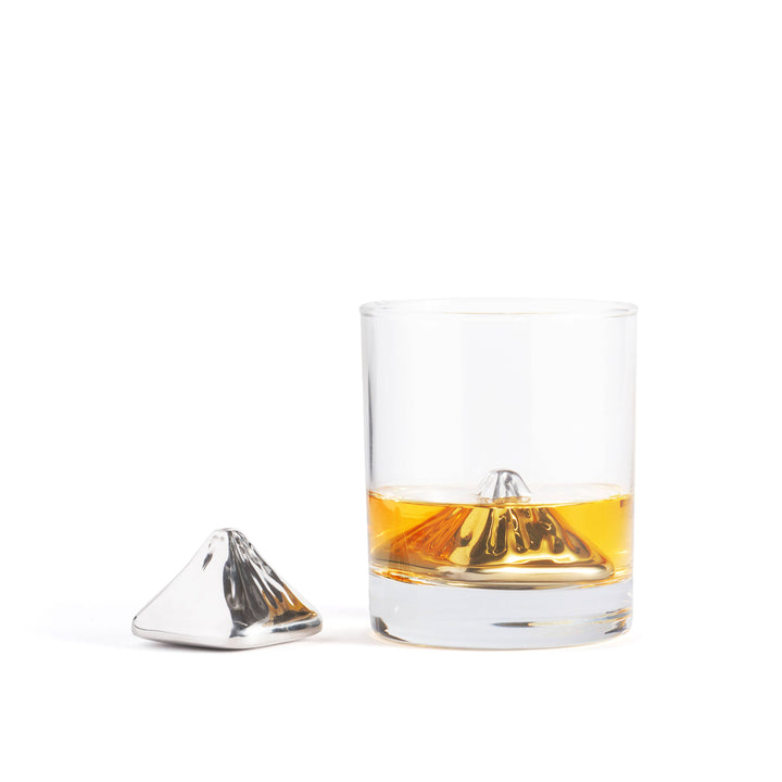 Fox Run Brands - Outset Stainless Steel Mountain Top Whiskey Stones, Set of 2