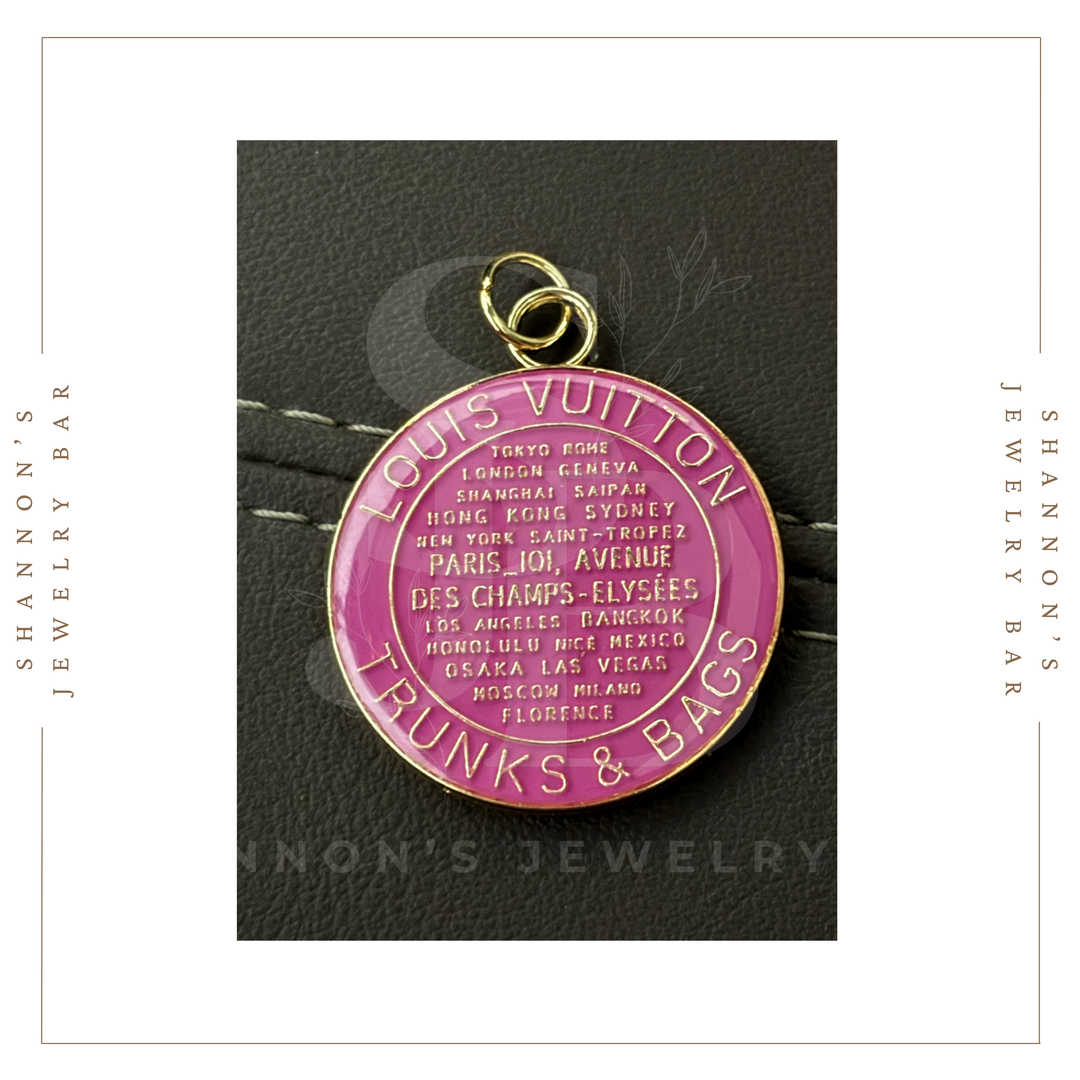 Shannon's Jewelry Bar - Louis Vuitton Charm Zipper Pull LV Enamel Trunks & Bags Tag