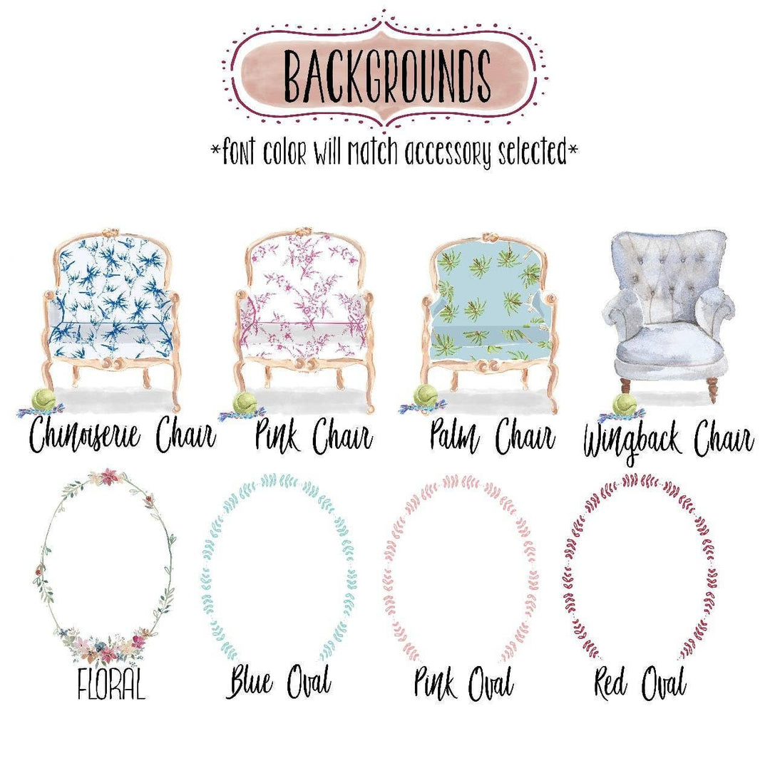 The Preppy Pineapple Home - Custom Black Lab Tea Towel: Chinoiserie Chair