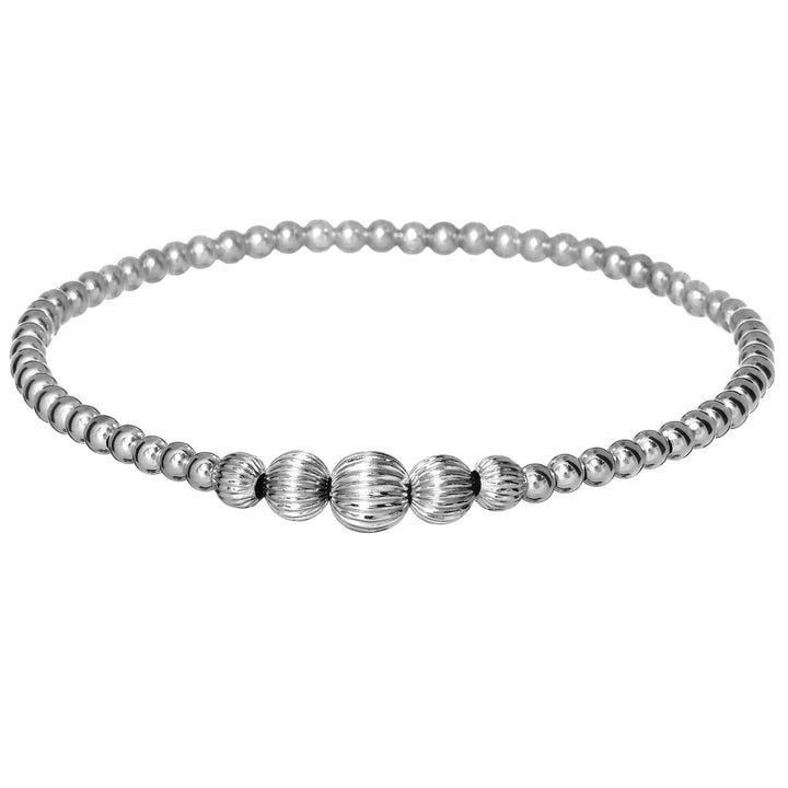 bara boheme - "VICTORIA" 14K Gold field Bracelet: Gold Filled / Stretchy 6.5"
