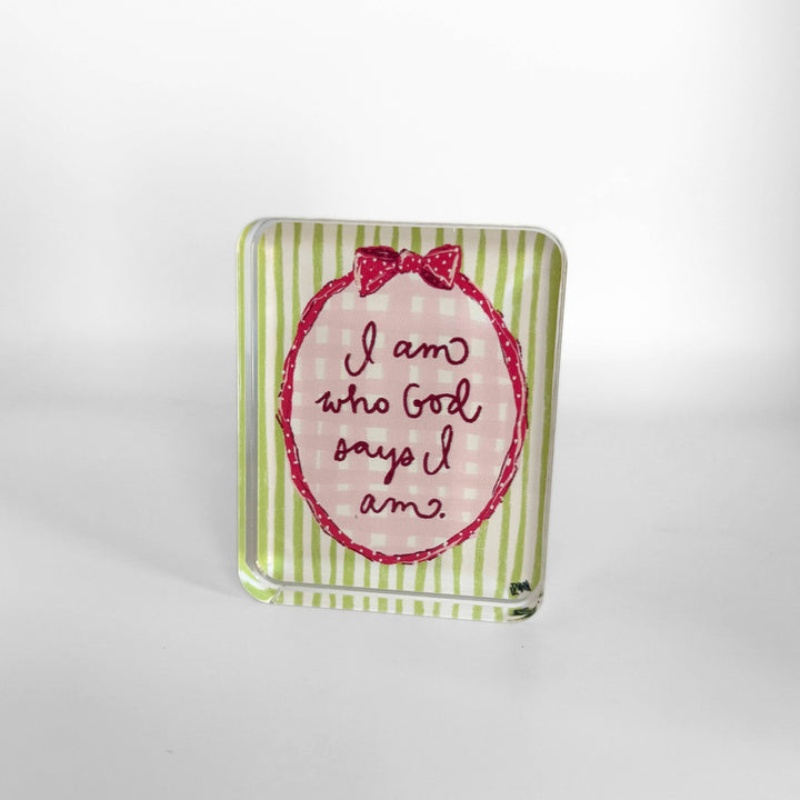 Lauren Dunn - I Am Who God Says I Am Inspiration Block