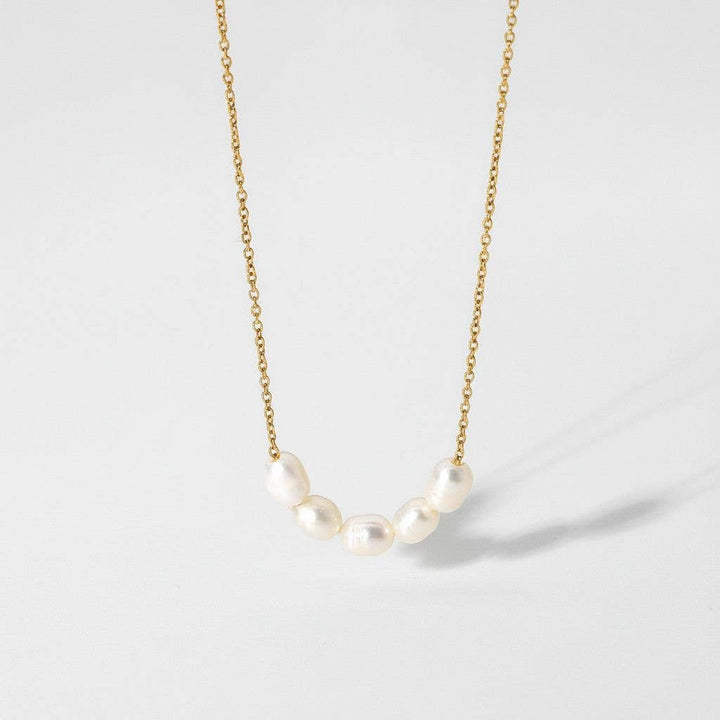 paperln - Elegant Pearl Accent Layered Necklace