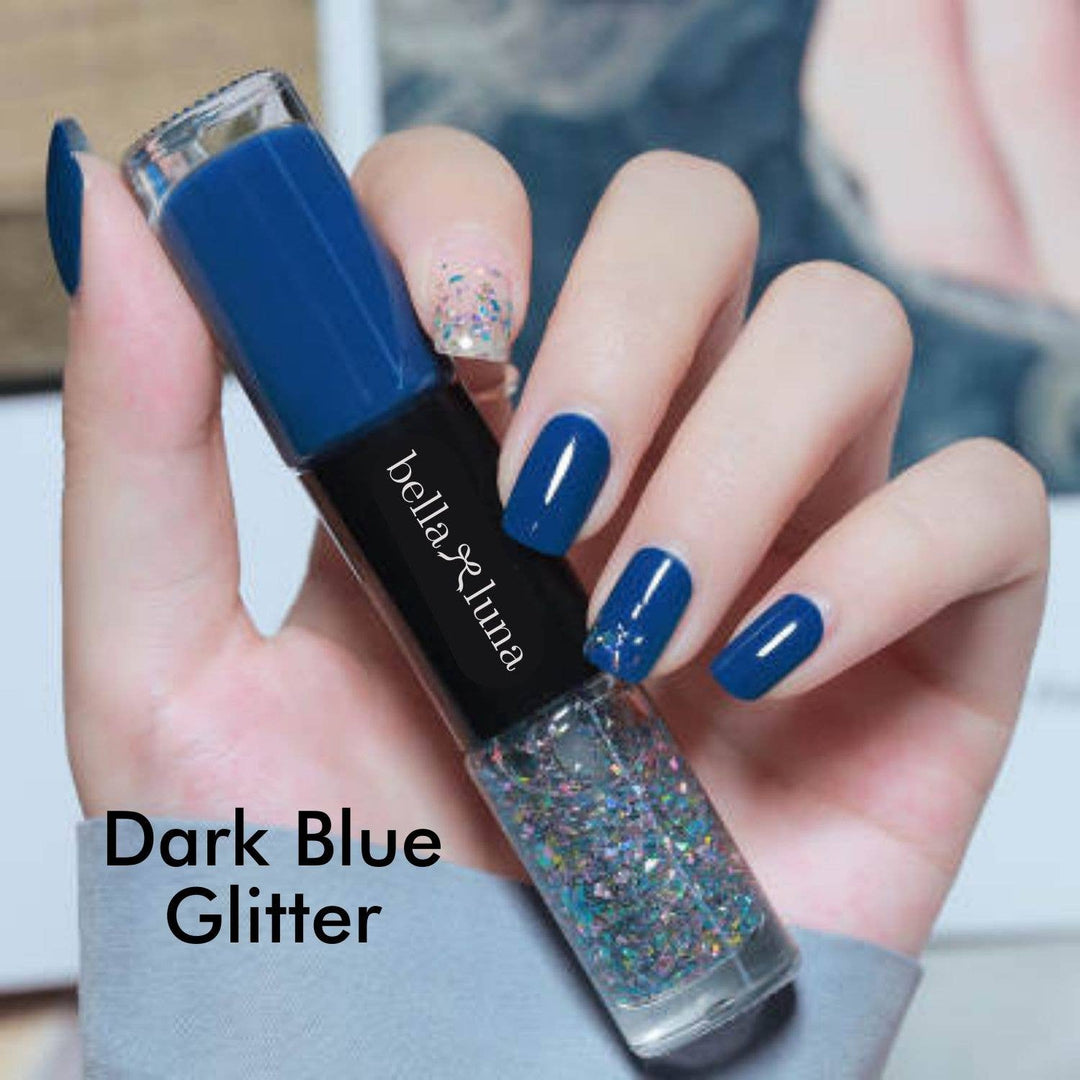 Tiny Gift Society - Double Nail Polish - Trendy Colors, Glitter Polish Gift: Nude Glitter