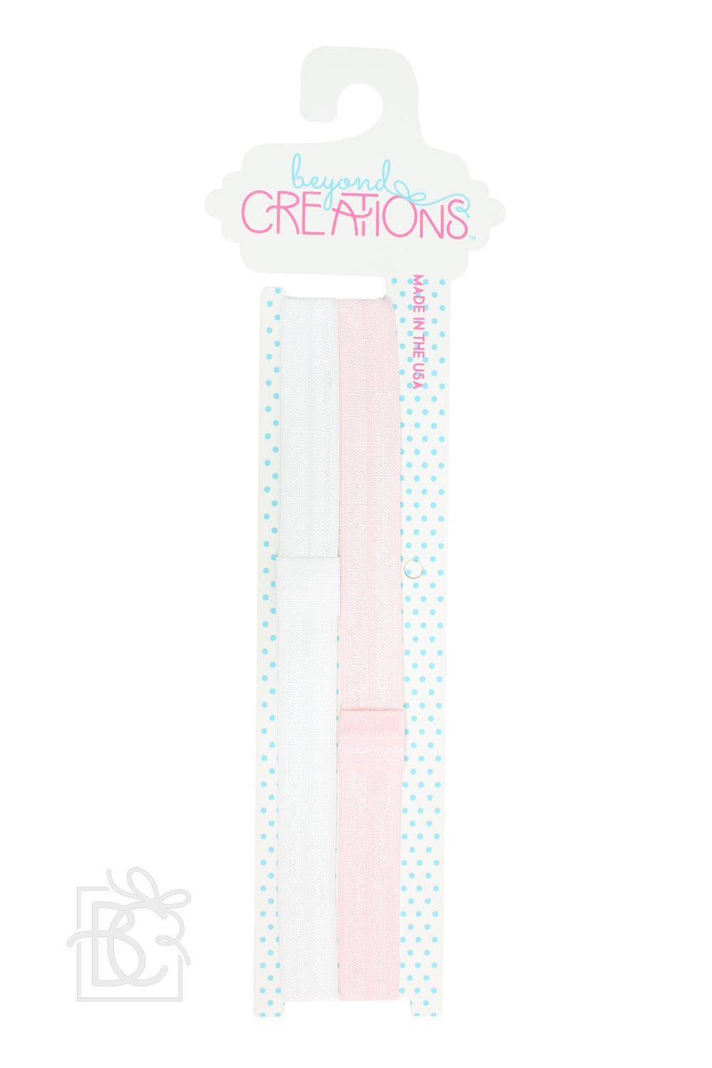 Beyond Creations, LLC - SKINNY ELASTIC HEADBAND PACKS: GREY/HOT PINK / 3-18 Months