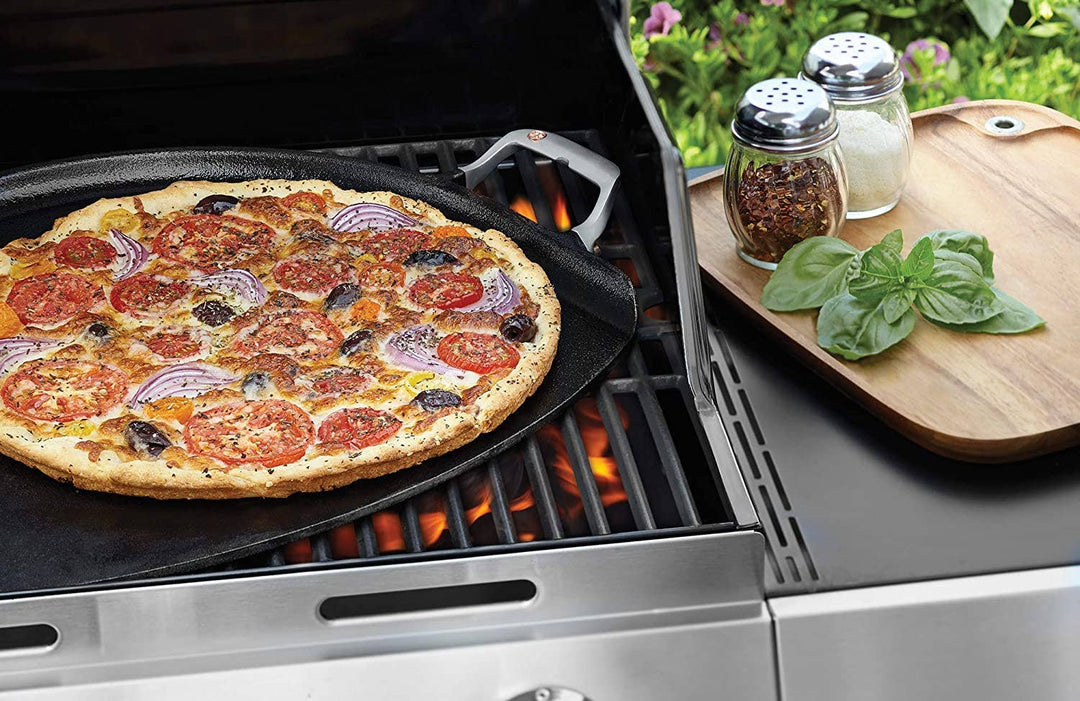 Fox Run Brands - Outset Cast Iron 14-Inch Pizza Iron, Preseasoned